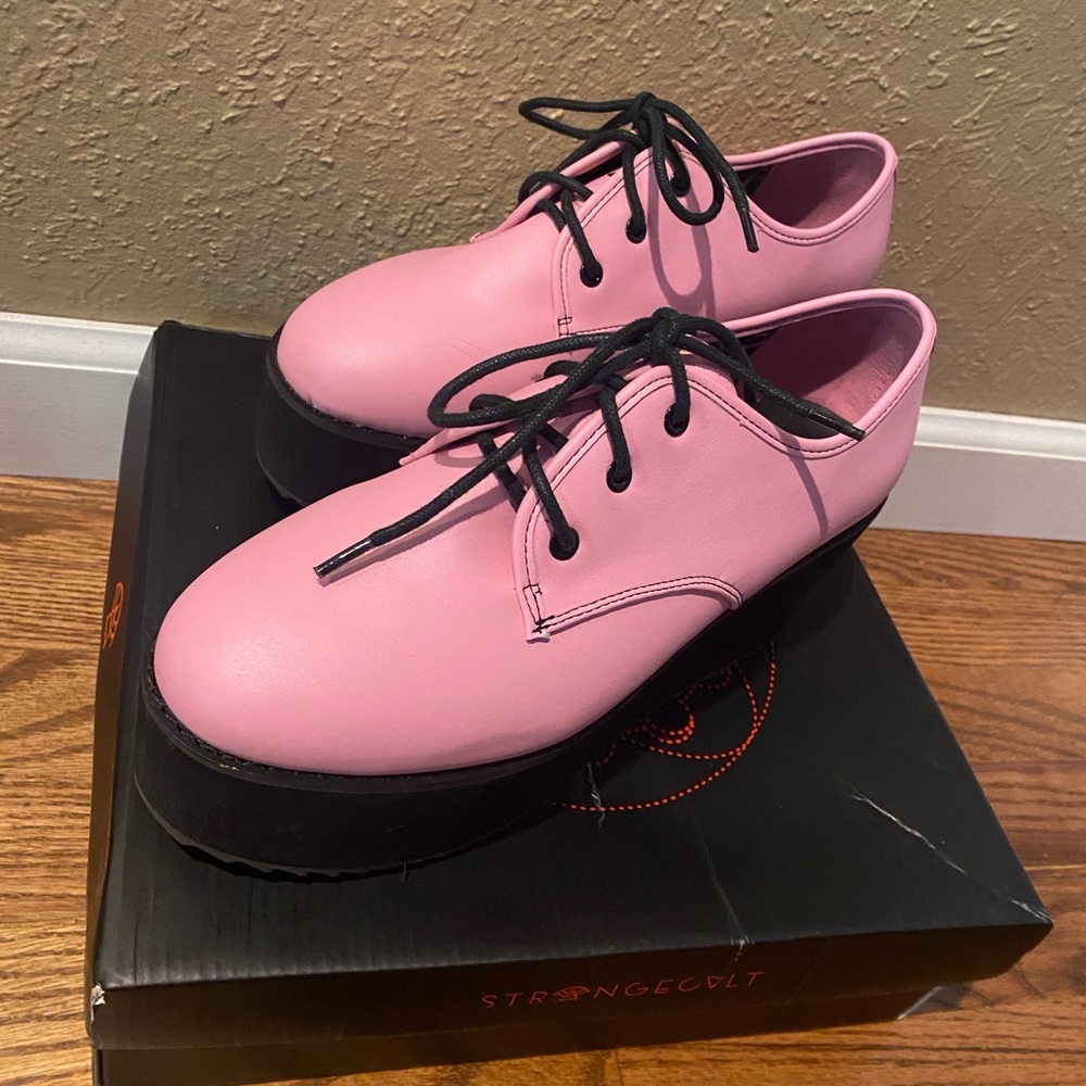 Strange Cvlt Pink Matte Stomp Lo Platforms
